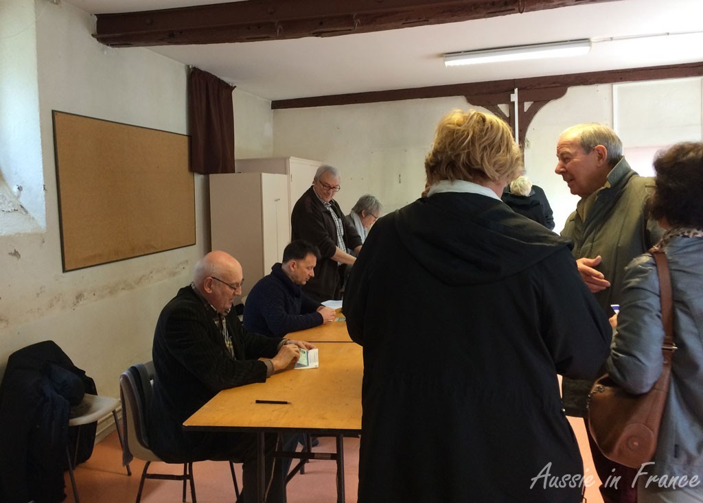 Standing line to vote