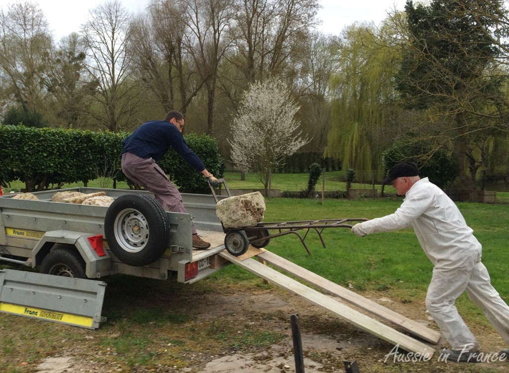 Olivier pulling up the trolley (thank goodness I didn't have to do that!)