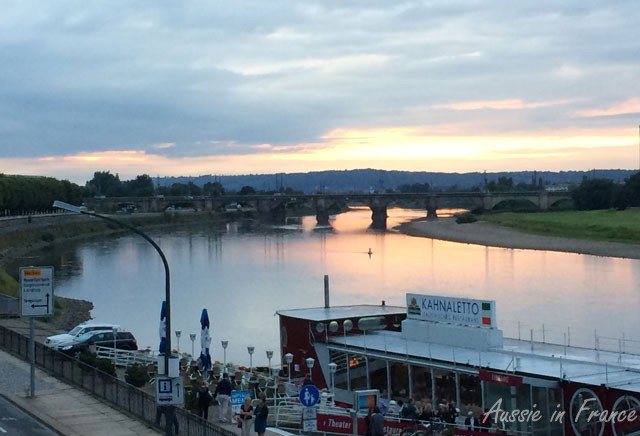 Sunset over the Elbe