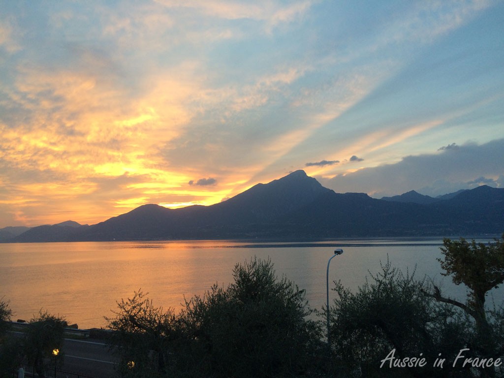 Sunset from our balcony
