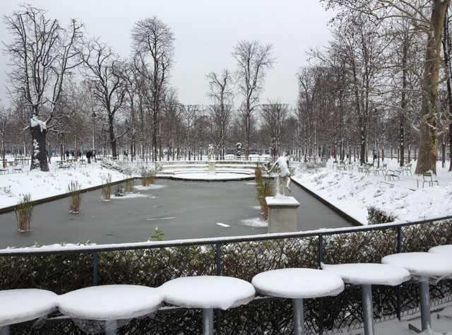 Pond behind Café Diane