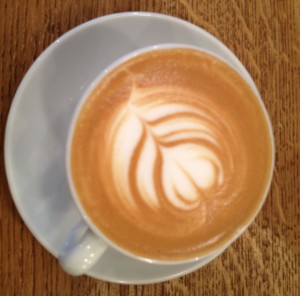 The real thing - Tom's latte at Telescope