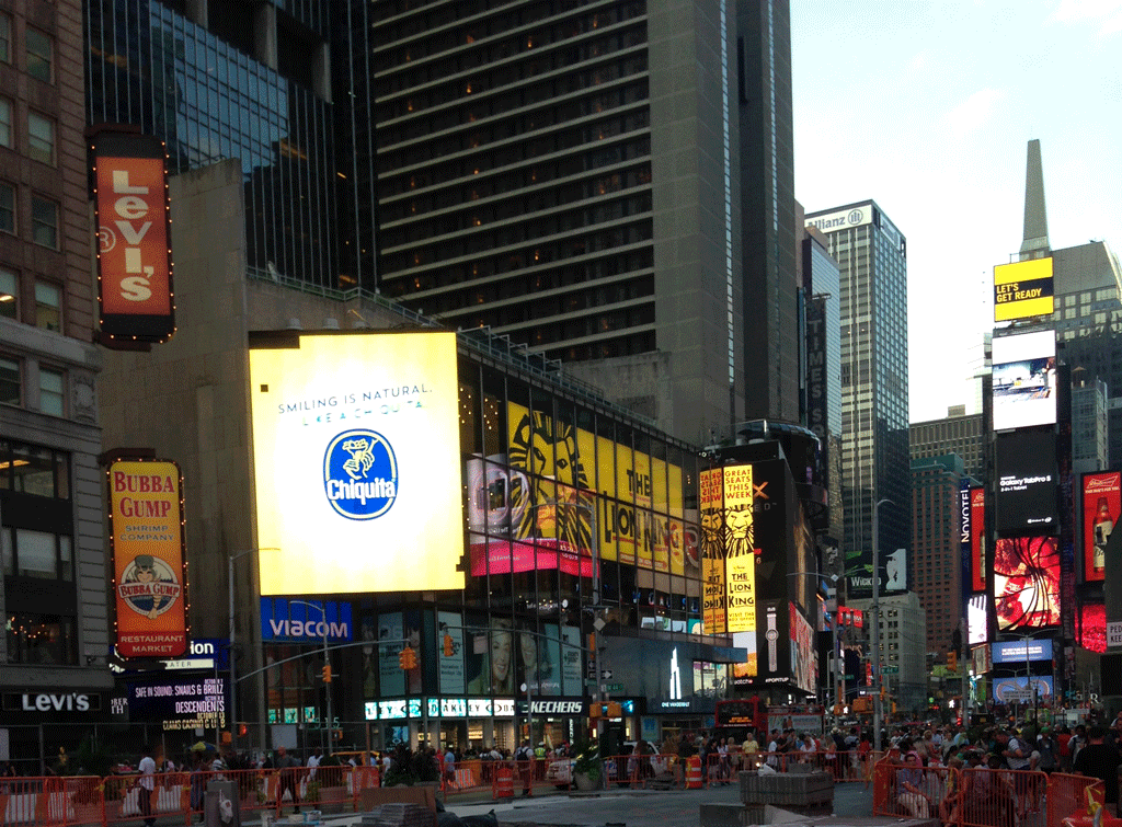 Times Square which I find very aggressive