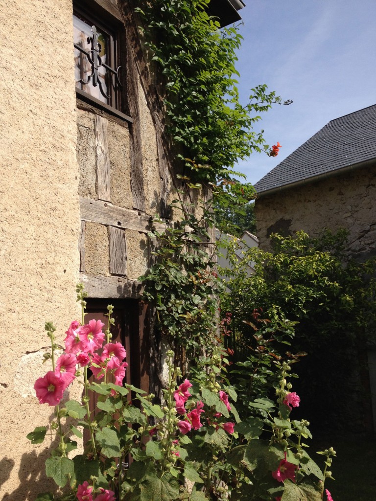 The tower on the side of the house