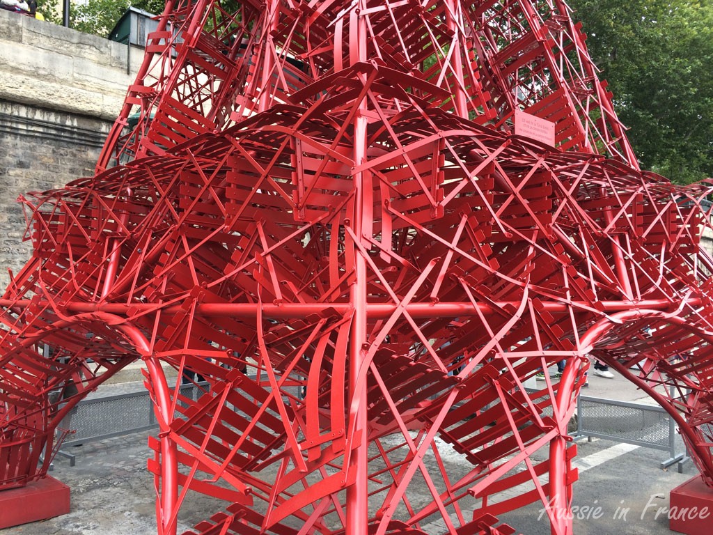 Up close, you can see some of the 324 bistro chairs!
