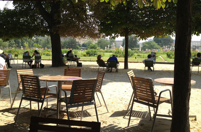 Lunch at Café Diane in the Tuileries Gardens