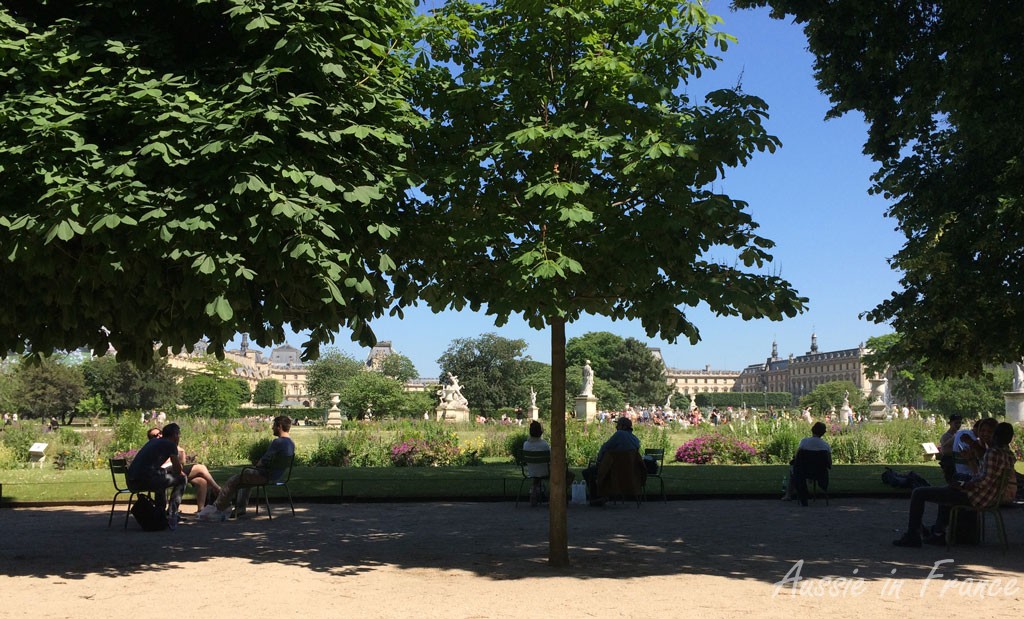 The view of the Louvre from Café Diane