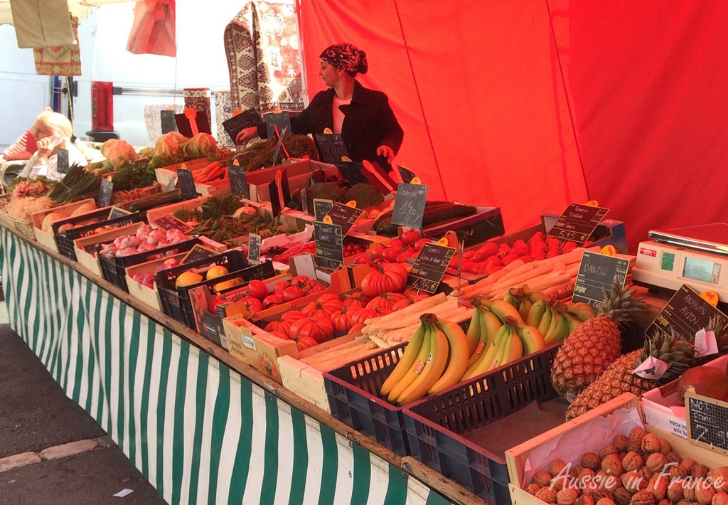 The Turkish fruit and vegetable stall