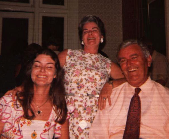 With my parents on my 21st birthday