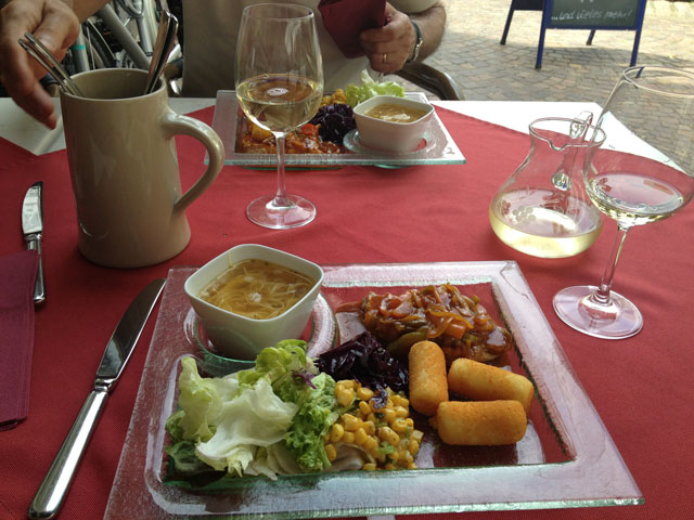 Typical lunch in Germany