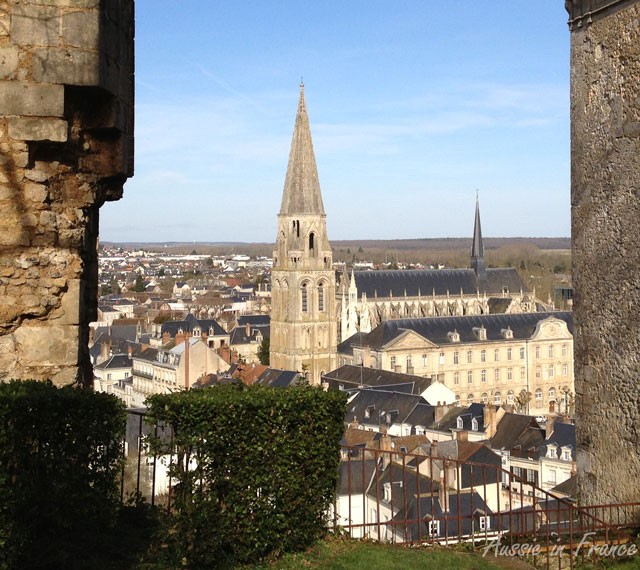 View of Trinity Church from the top of the hill overlooking Vendome