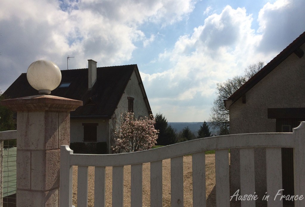 You can only guess at the view from the front of this house