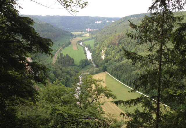 View of Beuron Monastery from Knopfmacherfelsen