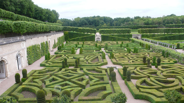 Another view of the gardens at Villandry