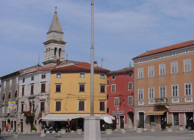 The main square of Vodnjan in Istria