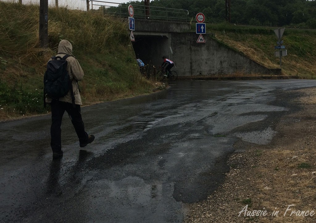 A very wet end to our walk