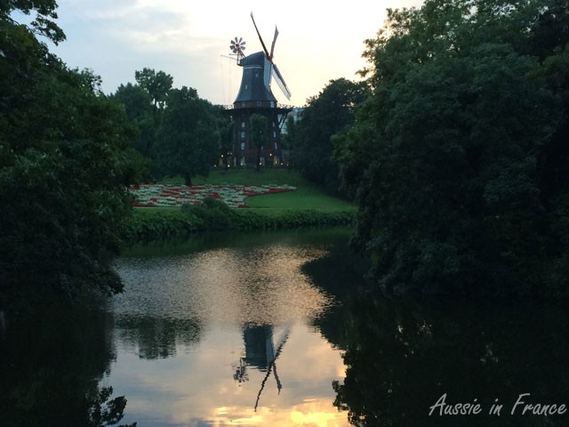Windmill in Bremen on the way home to our hotel