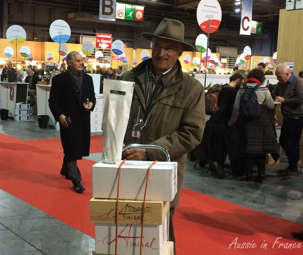 Jean Michel at the end of the wine fair